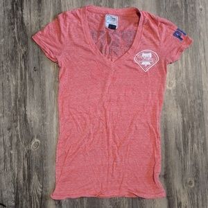 PINK Victorias Secret phillies MLB V-neck tee